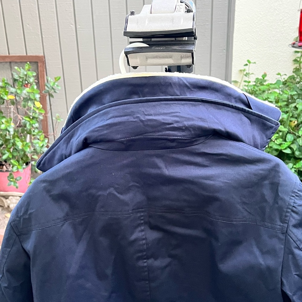 Cos Navy Jacket With Shearling Collar - image 6